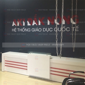 Quầy Lễ Tân Thấp QLTTG624 - Quầy Thu Ngân, Quầy Trung Tâm, Quầy Gỗ Công Nghiệp Hiện Đại